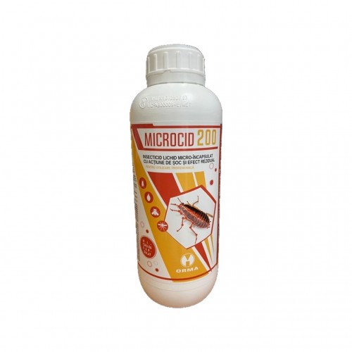 MICROCID 200 1L -Insecticid lichid microcapsulat impotriva plosnitelor de pat, gandaci de bucatarie,muste etc.